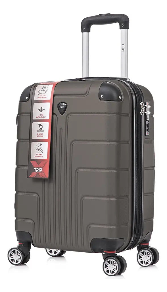 Mala de Viagem de Bordo Pequena 8kg Padrão ANAC Rodinhas Duplas 360° TripX