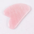 Gua sha de quartzo rosa com caixa
