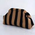 Bolsa de crochê franzida estilo nuvem