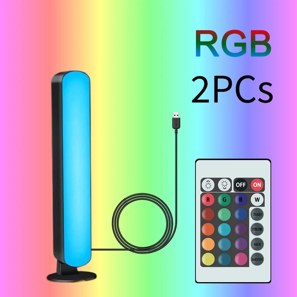 Luz RGB que reage ao som (recarregável)
