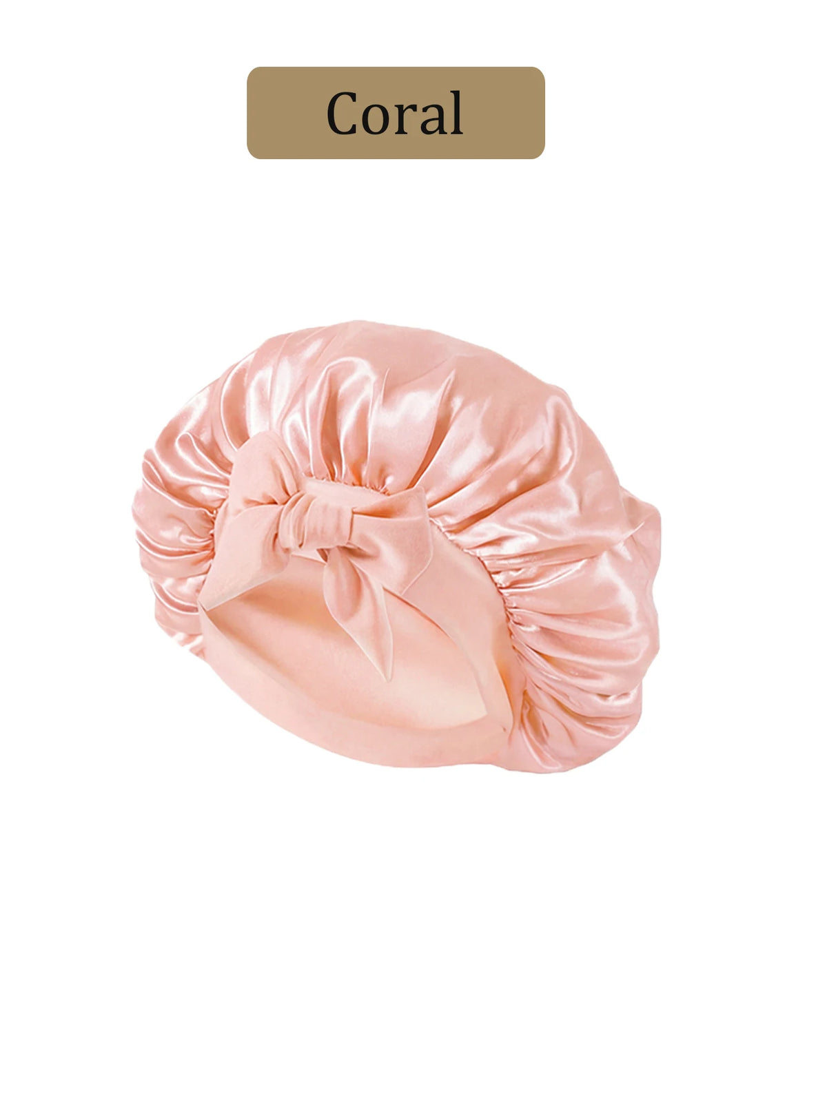 Touca de cetim para cabelo cacheado