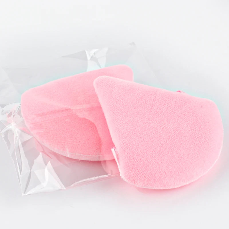 Mini puffs triangulares laváveis para maquiagem