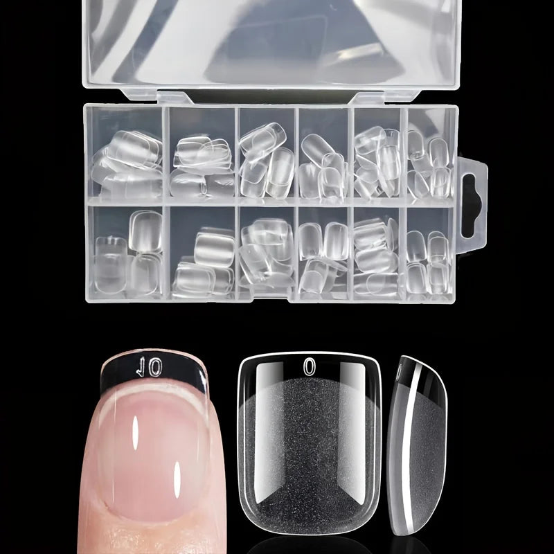 Kit 120 unhas postiças tips (vários formatos)
