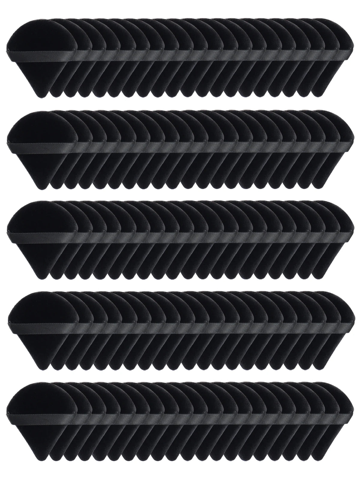 Kit esponjas triangulares de veludo para maquiagem