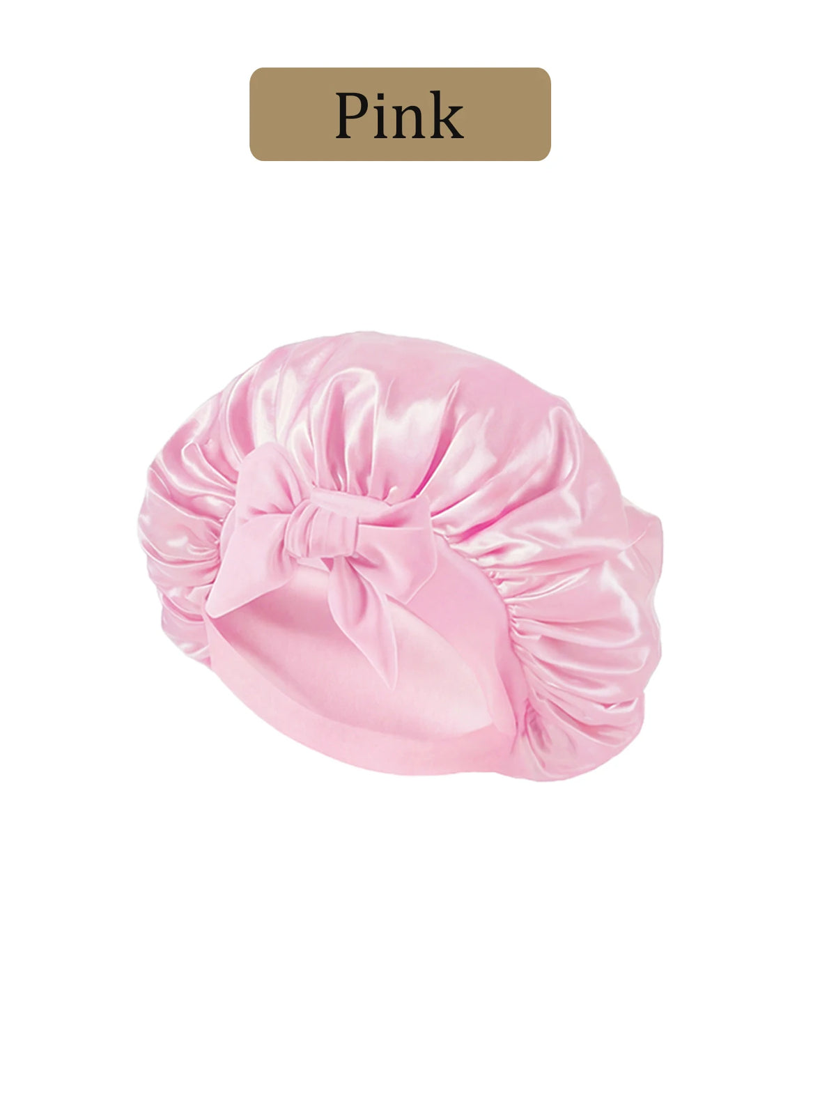 Touca de cetim para cabelo cacheado