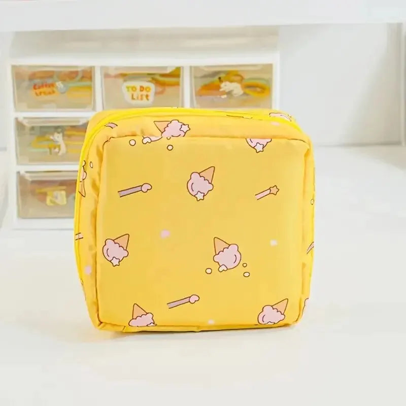 Necessaire para absorventes estampada