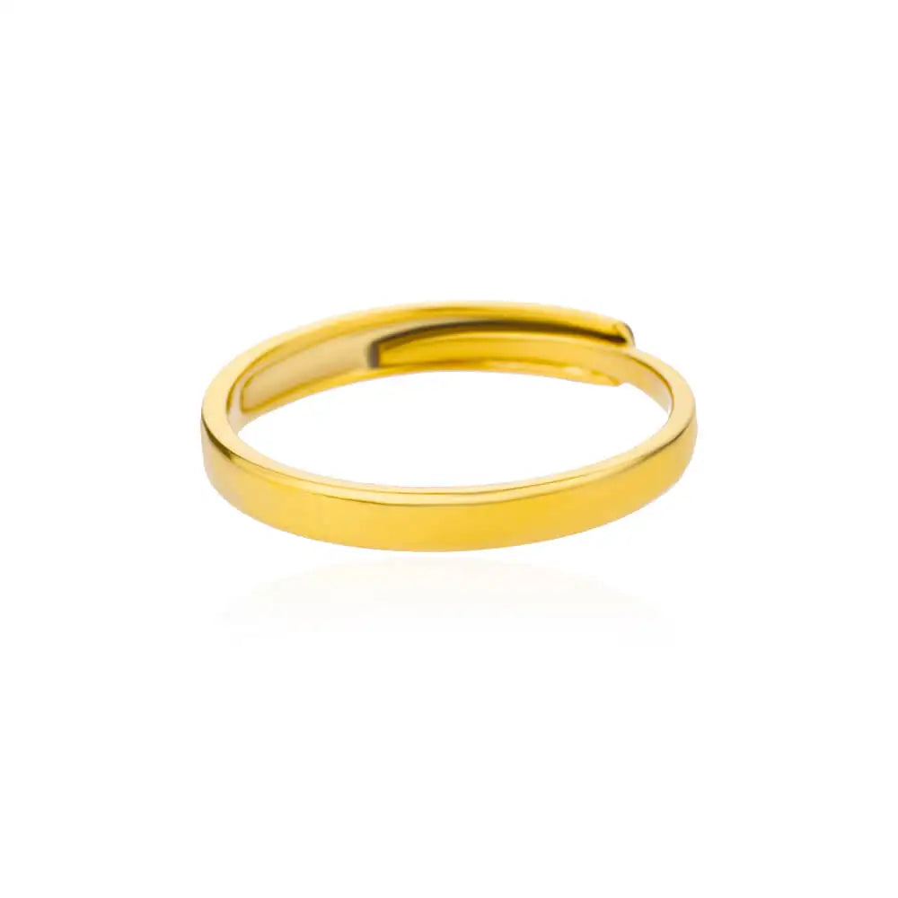 Anel feminino em aço inox 316L dourado