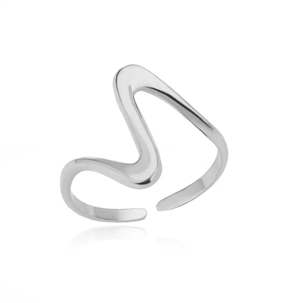 Anel feminino em aço inox 316L dourado