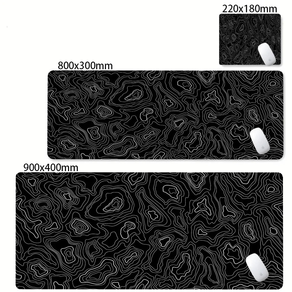 Mouse pad gamer grande estampa abstrata