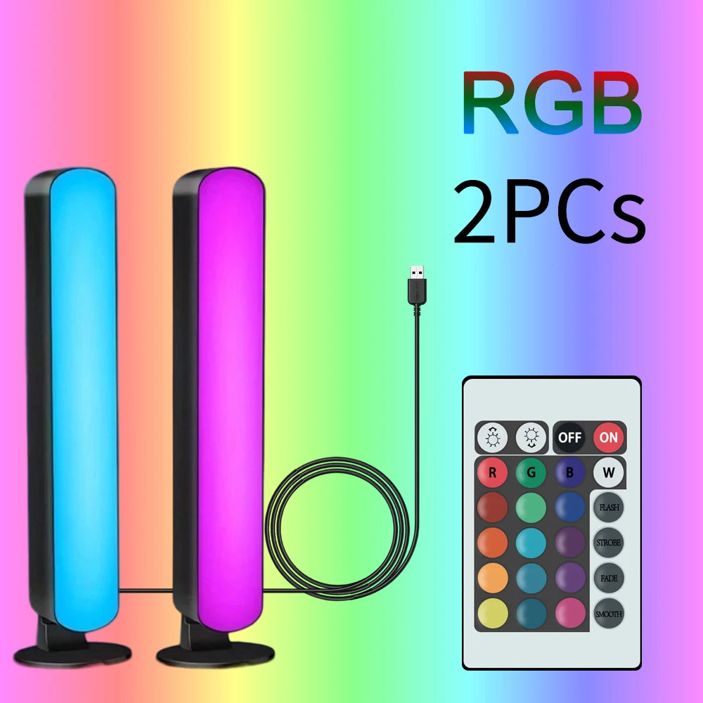 Luz RGB que reage ao som (recarregável)