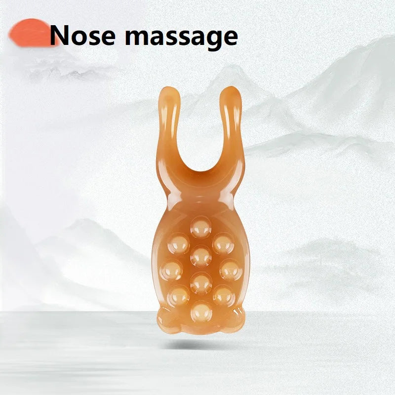 Rolo facial e gua sha de resina (1, 2 ou 3 peças)