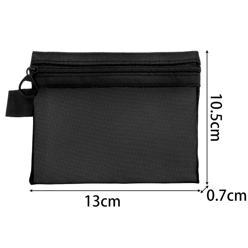 Necessaire transparente de tela (P, M ou kit com 3)