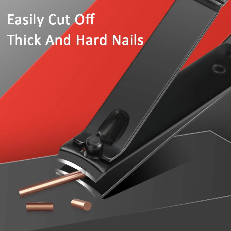 Kit manicure profissional com estojo de couro