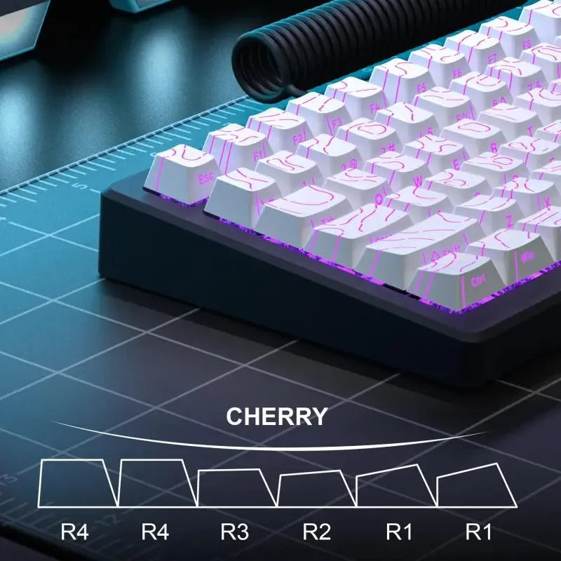 Kit de keycaps PBT para teclado mecânico