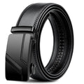 Cinto masculino preto com fivela automática
