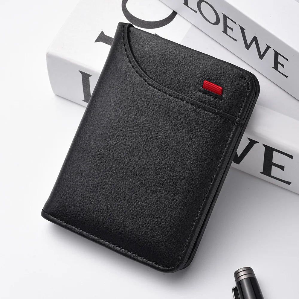 Carteira masculina mini vertical porta-cartões