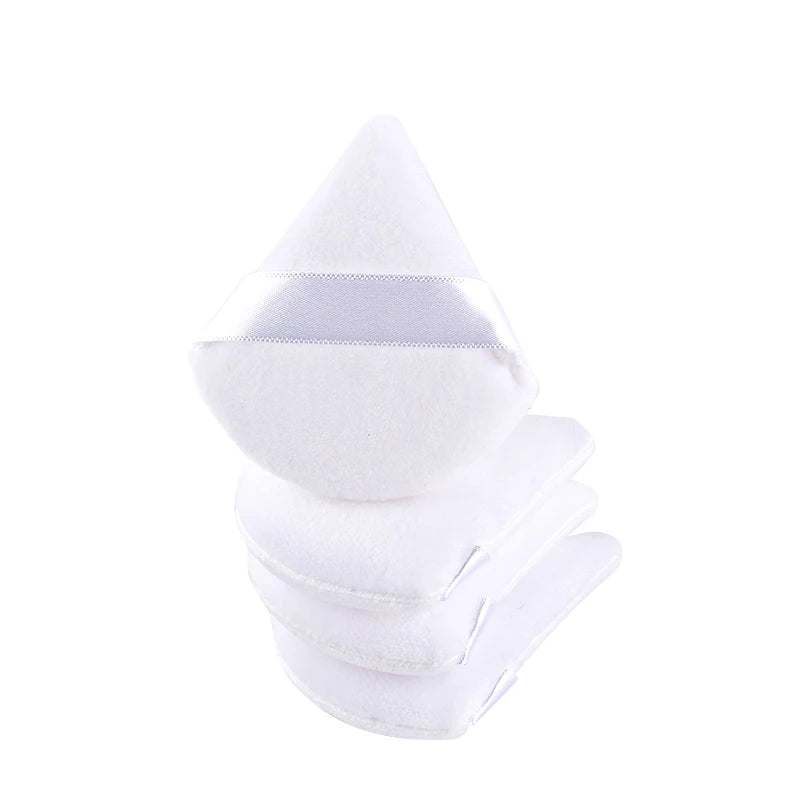 Mini puffs triangulares laváveis para maquiagem