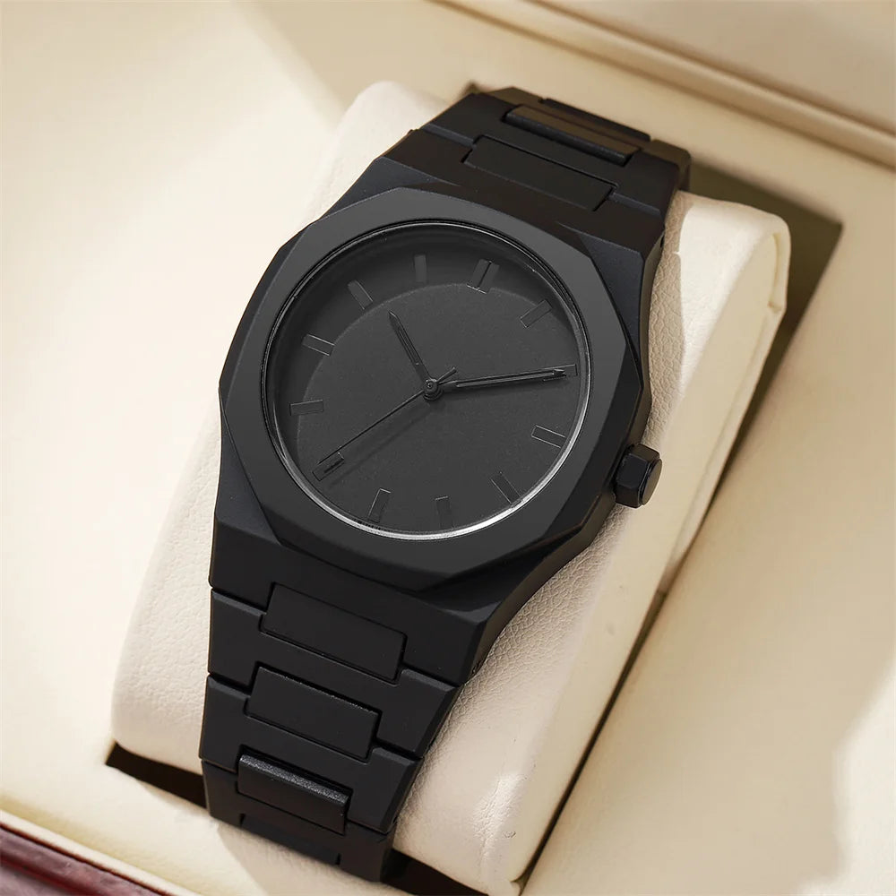 Relógio masculino de mostrador grande e pulseira de silicone