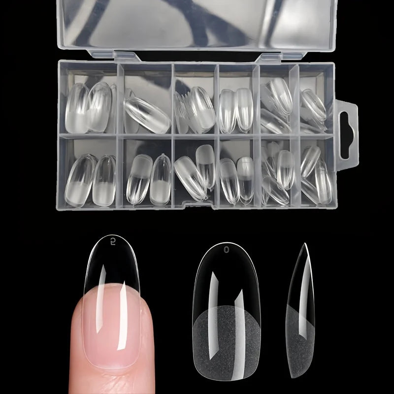 Kit 120 unhas postiças tips (vários formatos)