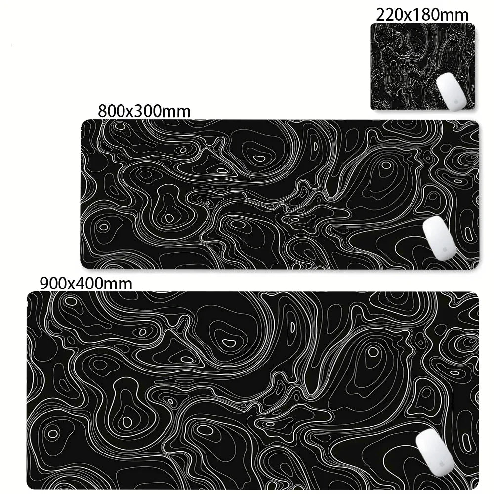 Mouse pad gamer grande estampa abstrata
