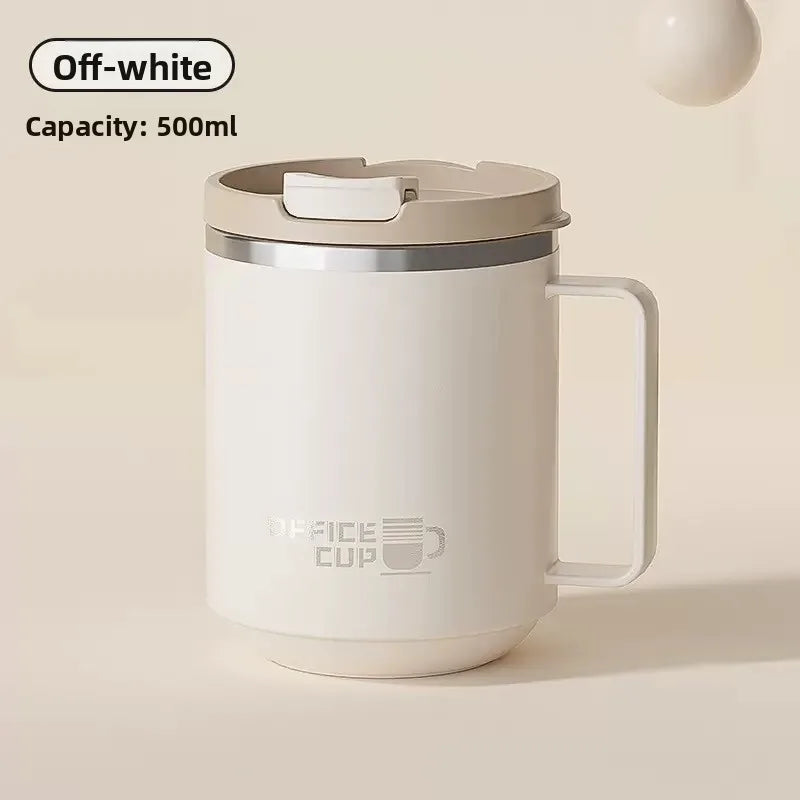 Caneca térmica de aço inox com tampa