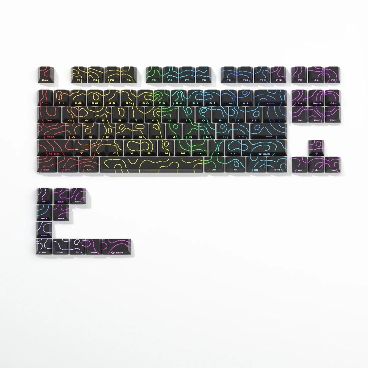Kit de keycaps PBT para teclado mecânico