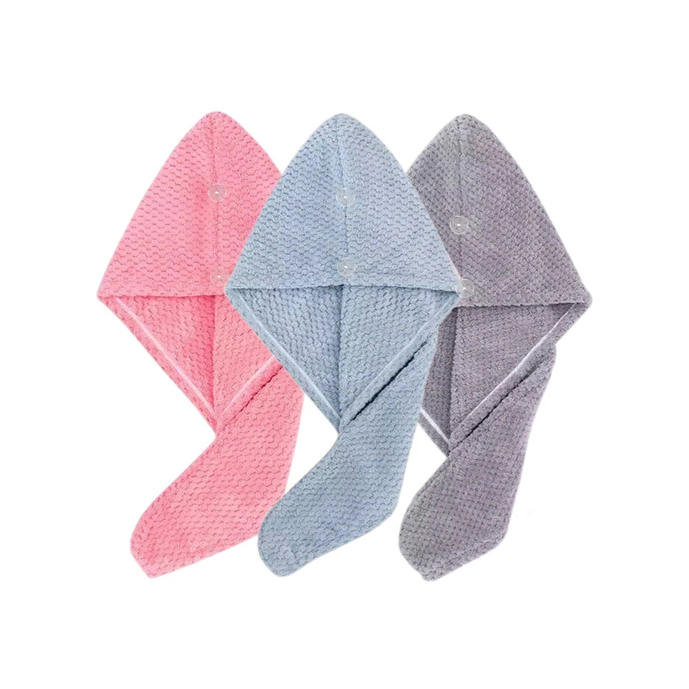 Toalha turbante texturizada para cabelo