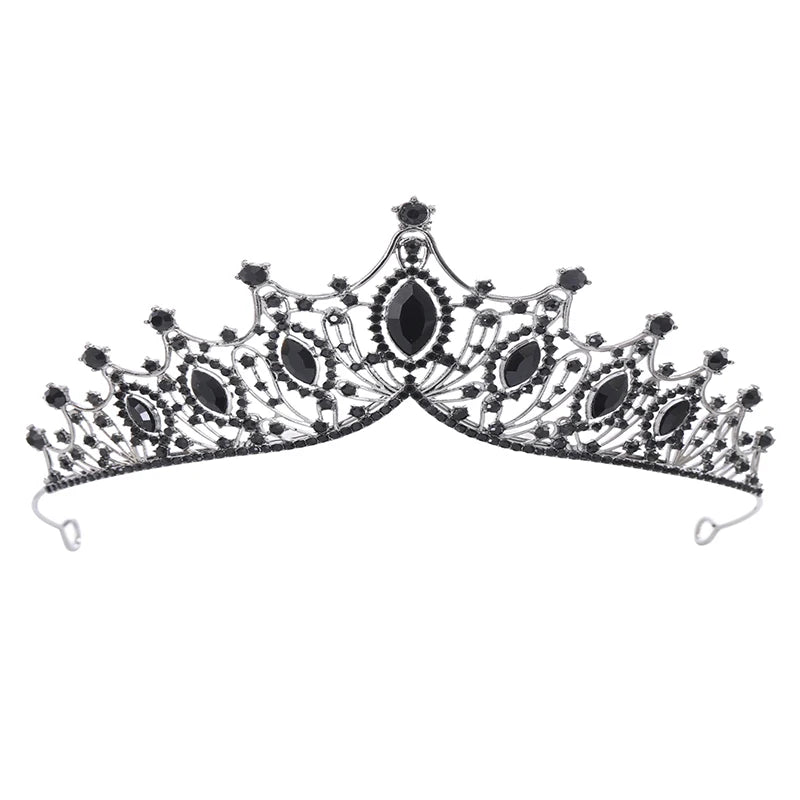 Coroa de princesa com strass e pentes