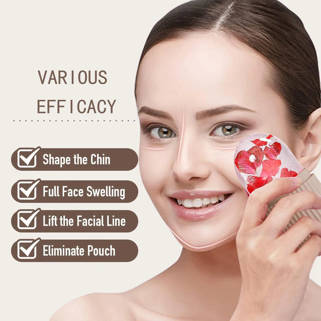 Rolo de gelo facial com gua sha