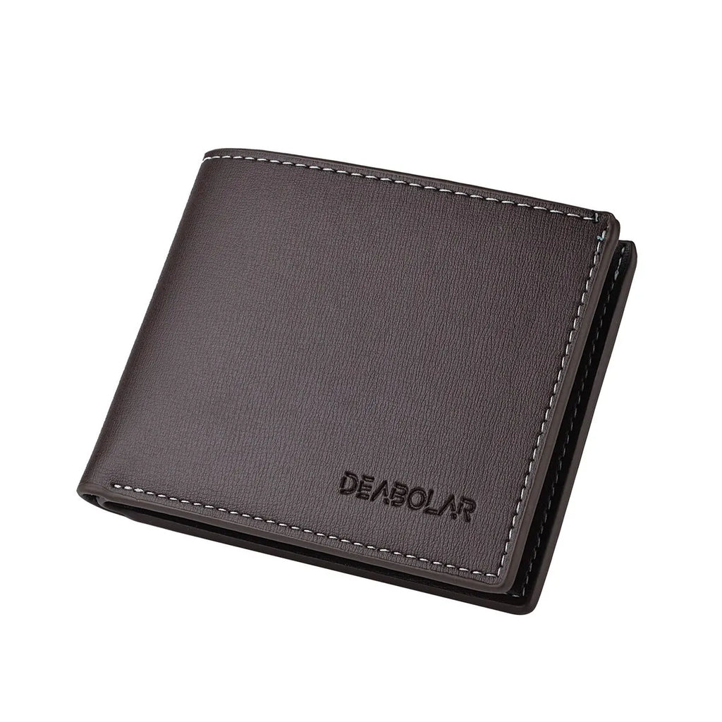 Carteira masculina dobrável fina