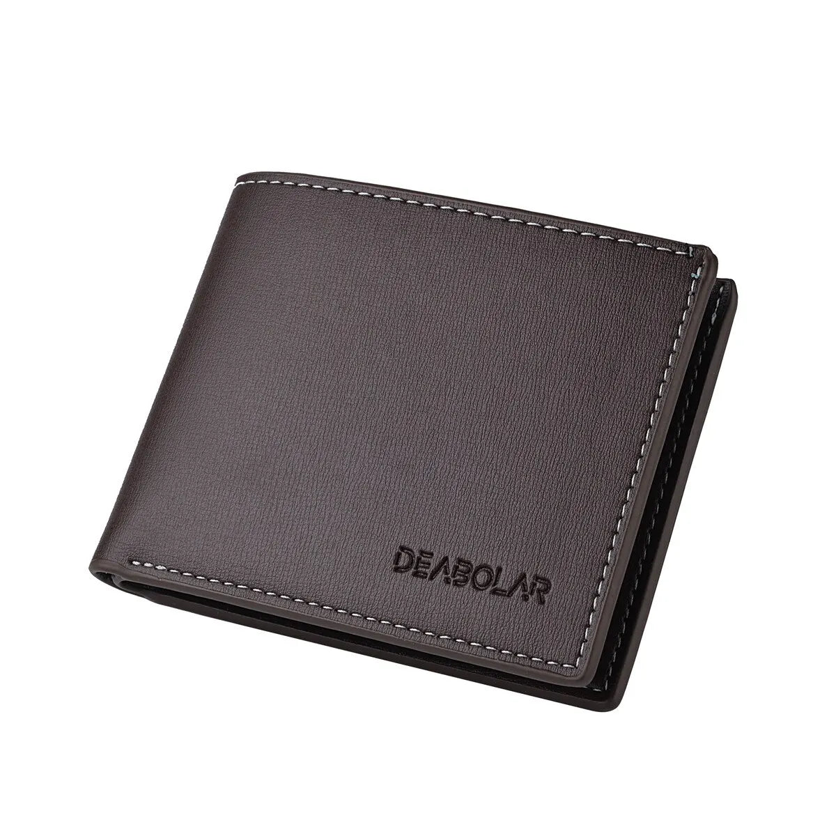 Carteira masculina dobrável fina