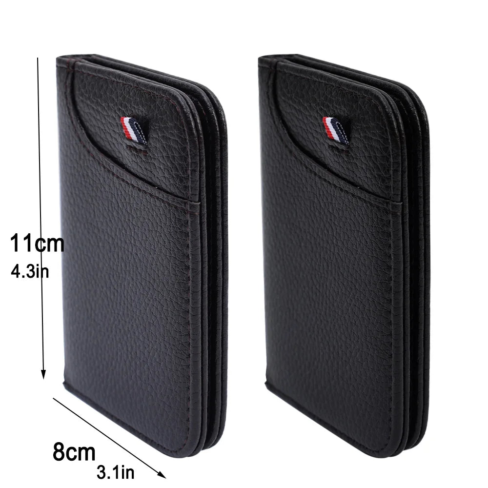 Carteira masculina slim porta-cartões