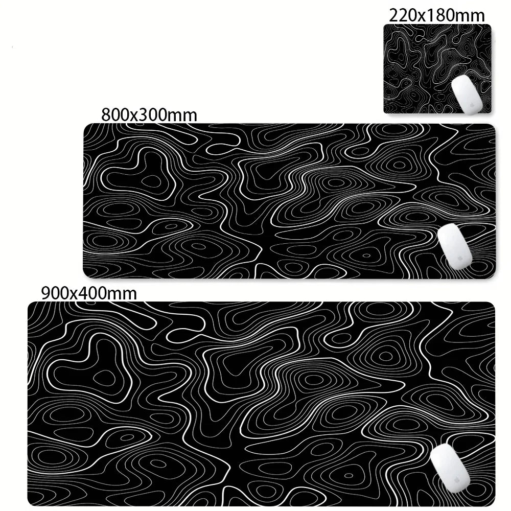 Mouse pad gamer grande estampa abstrata