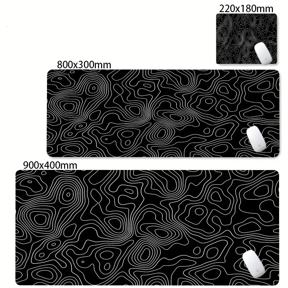 Mouse pad gamer grande estampa abstrata