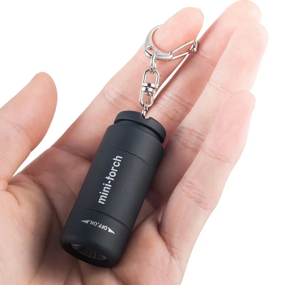 Mini lanterna LED chaveiro à prova d'água