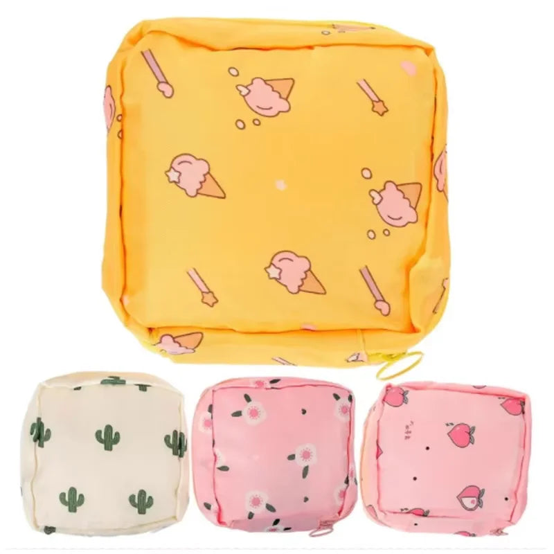 Necessaire para absorventes estampada