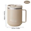 Caneca térmica de aço inox com tampa