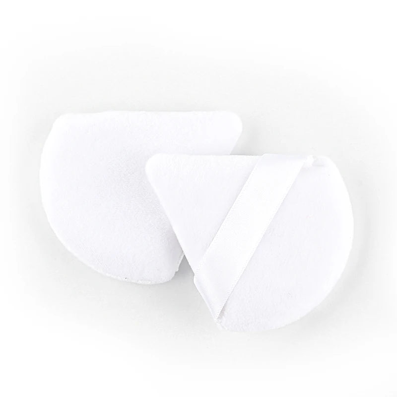 Mini puffs triangulares laváveis para maquiagem