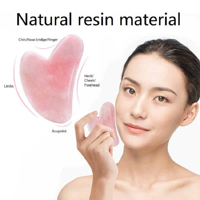 Rolo facial e gua sha de resina