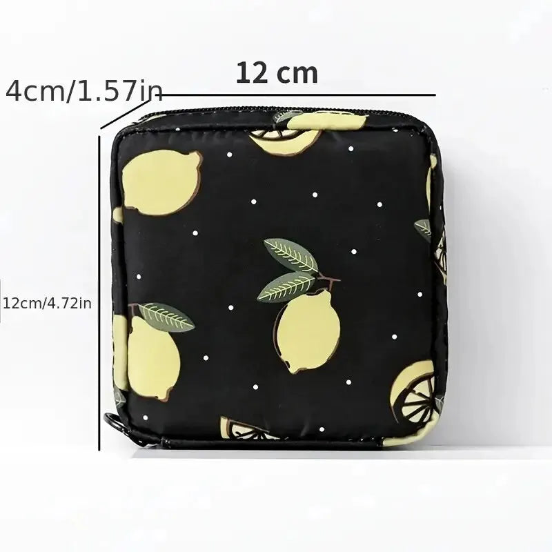 Necessaire para absorventes estampada