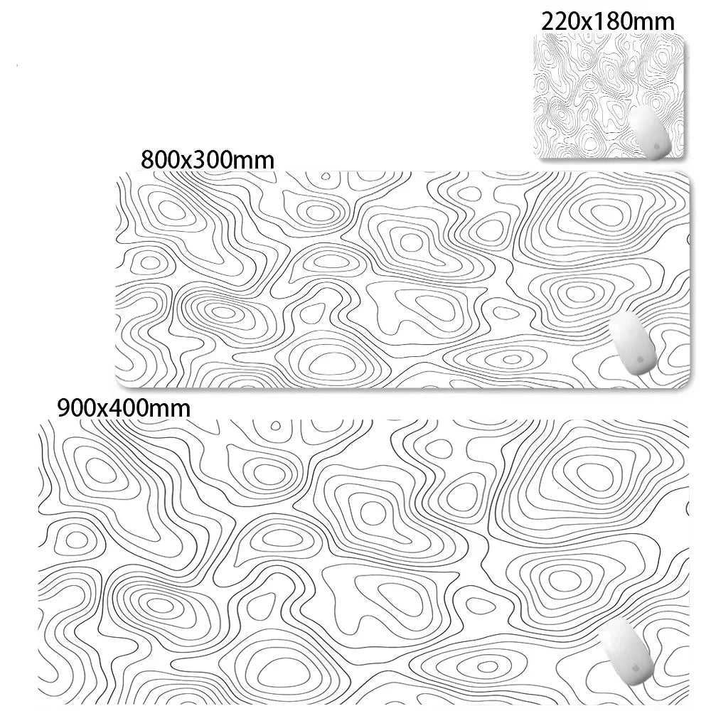 Mouse pad gamer grande estampa abstrata