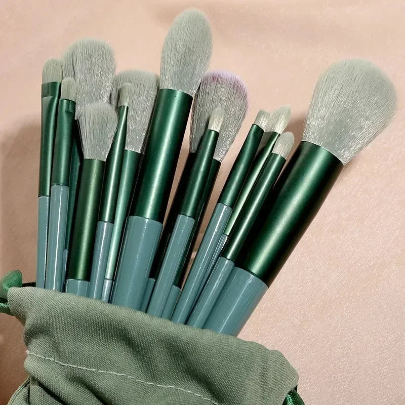 Kit de pincéis de maquiagem profissional com estojo (13 ou 22 peças)