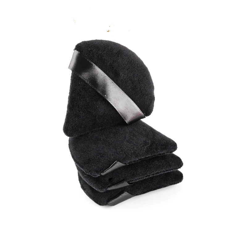 Mini puffs triangulares laváveis para maquiagem