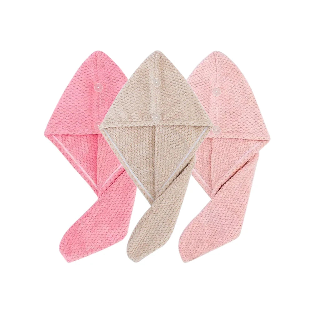 Toalha turbante texturizada para cabelo