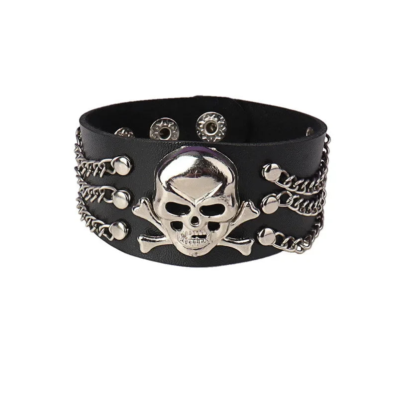 Pulseira punk com spikes estilo anos 90