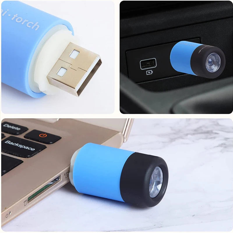 Mini lanterna LED chaveiro à prova d'água