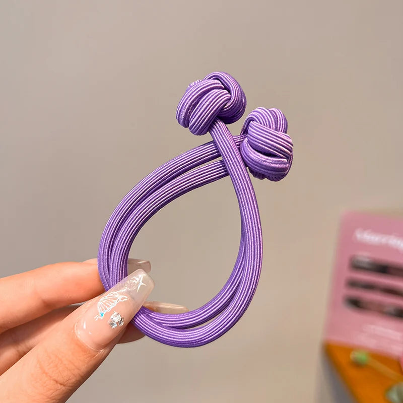 Kit de elásticos de cabelo finos e resistentes