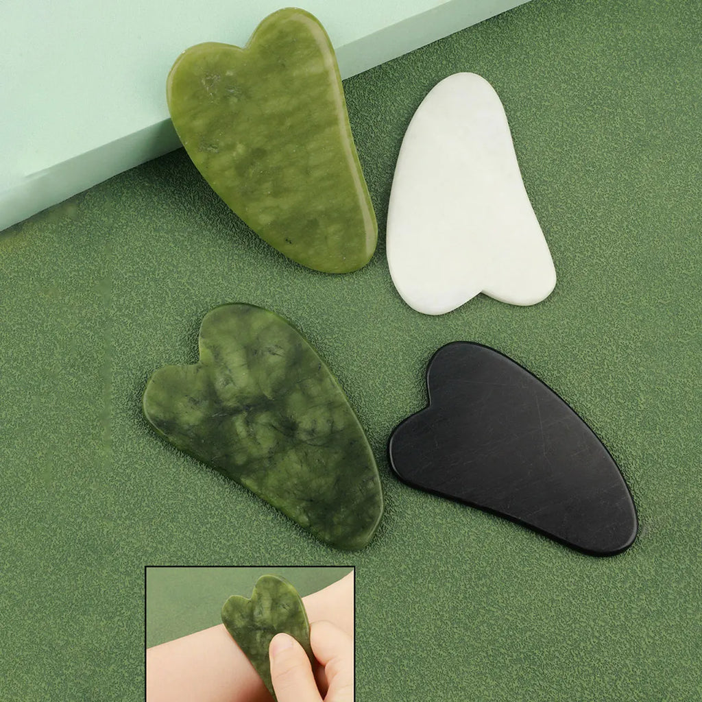 Kit 3 em 1 rolo facial e gua sha