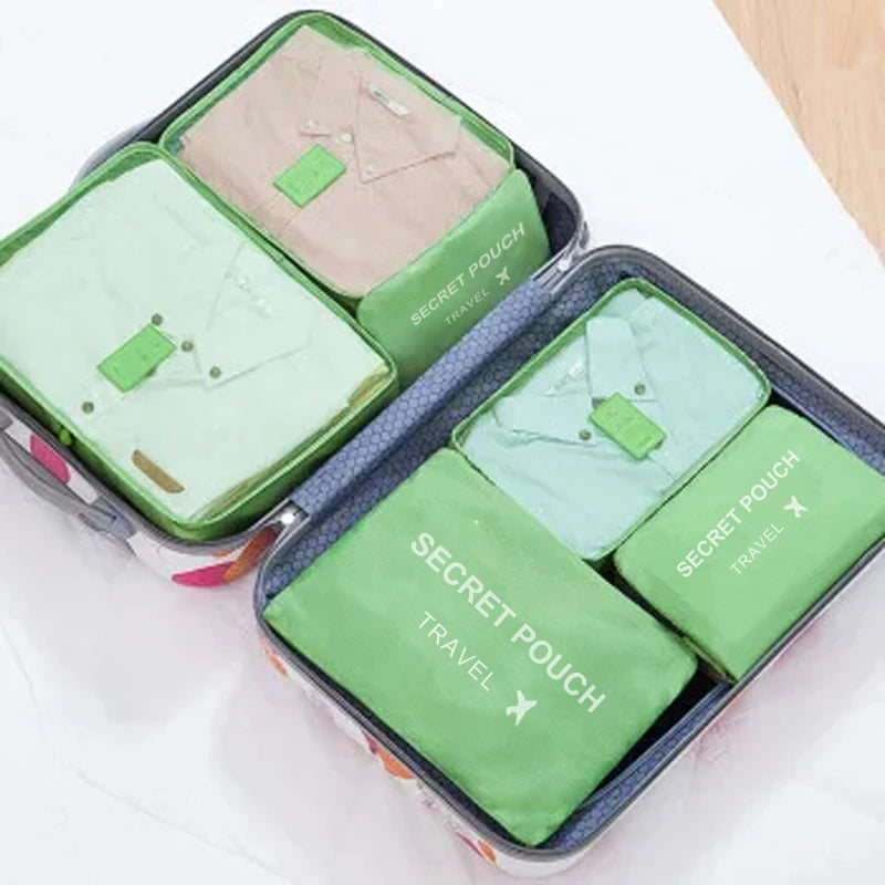 Kit 6 organizadores de mala para viagem