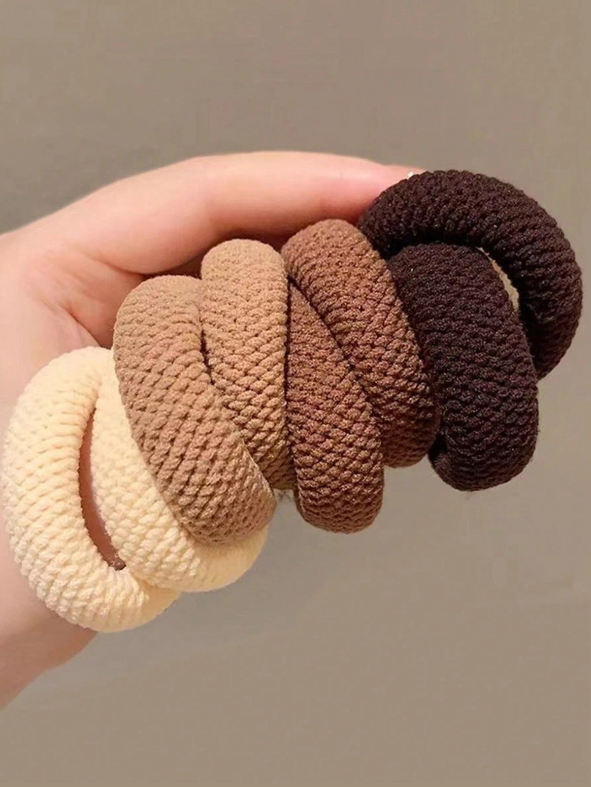 Kit de elásticos de cabelo scrunchie (5 ou 10 unidades)